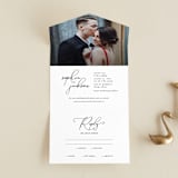 "Kindly Join Us" - Savvy Wedding Invitations in Pearl by Laura Hamm - Front Open
