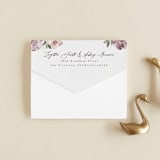 "Fancifully" - Savvy Wedding Invitations in Dust Mauve by Everett Paper Goods - Closed
