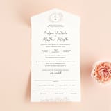 "French Roses" - Savvy Wedding Invitations in Blush by 2birdstone - Front Open