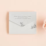 "A Sketched Wreath" - Savvy Wedding Invitations in Concrete by Plain White Paper Co - Closed