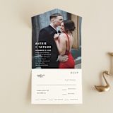 "Modern Bliss" - Savvy Wedding Invitations in Cream by Elly - Front Open