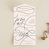 "Fountain Pen" - Savvy Wedding Invitations in Creme by Erin L. Wilson - Front Open