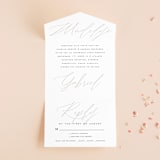 "Cummings" - Savvy Wedding Invitations in Cotton by Amy Kross - Front Open