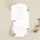 "Spring Wildflowers" - Savvy Wedding Invitations in Garden by Christie Elise - Front Open