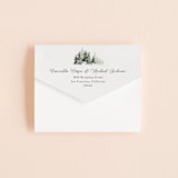 "Evergreens Watercolor" - Savvy Wedding Invitations in Forest by Yao Cheng Design - Closed