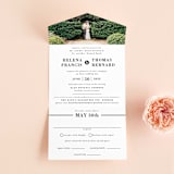 "Helena" - Savvy Wedding Invitations in Quartz by 2birdstone - Front Open