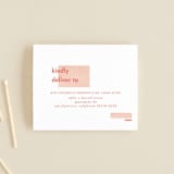"Contemporary" - Savvy Wedding Invitations in Peony by Liz Conley - FREE Recipient Addressing