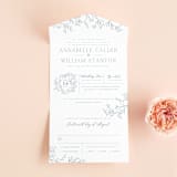 "Love Beyond Measure" - Savvy Wedding Invitations in Mineral by Oscar and Emma - Karly Depew - Front Open