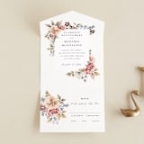 "Wildflower Garden" - Savvy Wedding Invitations in Meadow by Wildfield Paper Co - Front Open