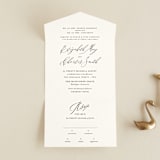 "Elysium" - Savvy Wedding Invitations in Linen by Design Lotus - Front Open
