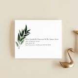 "Fresh Greens" - Savvy Wedding Invitations in Emerald by Susan Moyal - FREE Recipient Addressing