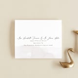 "Sloped" - Savvy Wedding Invitations in Ecru by Everett Paper Goods - FREE Recipient Addressing