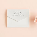 "Signature Style" - Savvy Wedding Invitations in Ink by Design Lotus - Closed