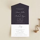 "Right Side" - Savvy Wedding Invitations in Blackberry by Susan Brown - Front Open