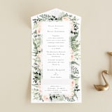 "beautiful posies" - Savvy Wedding Invitations in Fresh by Phrosné Barwood - Front Open