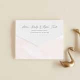 "Softly Layered" - Savvy Wedding Invitations in Blush by Everett Paper Goods - Closed