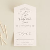 "Scarlet" - Savvy Wedding Invitations in Blush by Hooray Creative - Front Open