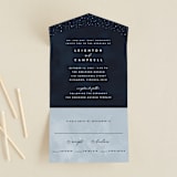 "Celestial" - Savvy Wedding Invitations in Night Sky by Carly Reed Walker - Front Open