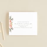 "Peony Wreath" - Savvy Wedding Invitations in Peach by Joanna Griffin - FREE Recipient Addressing