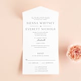 "Sienna" - Savvy Wedding Invitations in Sugar by Jessica Williams - Front Open