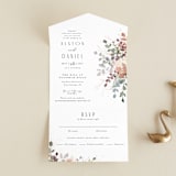 "Golden Hour" - Savvy Wedding Invitations in Water Lily by Jennifer Wick - Front Open