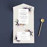 "ivi" - Savvy Wedding Invitations in Ivory by Lori Wemple - Front Open