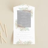 "In The Fall" - Savvy Wedding Invitations in Slate by Ashlee Townsend - Front Open