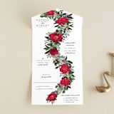 "Lovely Vine" - Savvy Wedding Invitations in Crimson by Susan Moyal - Front Open