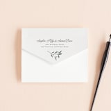 "Serafina" - Savvy Wedding Invitations in Sage by Melanie Kosuge - Closed