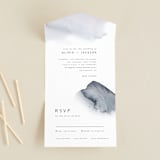 "Blueridge" - Savvy Wedding Invitations in Ocean by Leah Bisch - Front Open