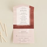 "Dust" - Savvy Wedding Invitations in Sienna by Carrie ONeal - Front Open