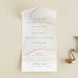 "cultured pearl" - Savvy Wedding Invitations in Pearl by Erin Deegan - Front Open
