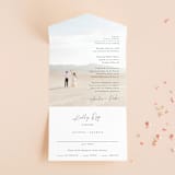 "Handwritten" - Savvy Wedding Invitations in Obsidian by Jennifer Postorino - Front Open