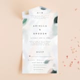 "Artsy Minimal" - Savvy Wedding Invitations in Forest by Melanie Severin - Front Open