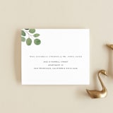 "Modern Leaves" - Savvy Wedding Invitations in Smoked by Shannon Chen of Four Wet Feet Studio - FREE Recipient Addressing
