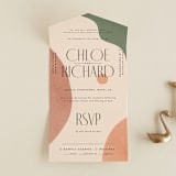 "Abstract" - Savvy Wedding Invitations in Desert by Kelly Schmidt - Front Open