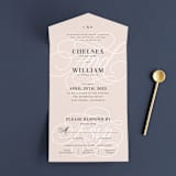 "AND" - Savvy Wedding Invitations in Sunkissed by Jill Means - Front Open