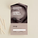 "joconde" - Savvy Wedding Invitations in Mahogany by chocomocacino - Front Open