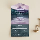 "High" - Savvy Wedding Invitations in Agate by Yuliya Evseeva - Front Open