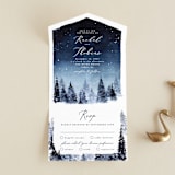 "Let it Snow" - Savvy Wedding Invitations in Celestial by Anastasia Makarova - Front Open