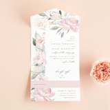 "beautiful peonies" - Savvy Wedding Invitations in Spring by Phrosné Barwood - Front Open