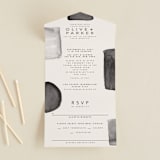 "Midtown" - Savvy Wedding Invitations in Stone by Hudson meet Rose - Front Open