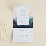"Evelyn" - Savvy Wedding Invitations in Capri by Nicole Walsh - Front Open