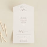 "Delicate Names" - Savvy Wedding Invitations in Buttercream by Jessica Williams - Front Open