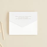 "Date Stamp" - Savvy Wedding Invitations in Wool by Jill Means - Closed