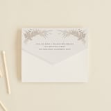 "Preserved Fall Botanicals" - Savvy Wedding Invitations in Linen by Erin Deegan - Closed