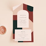 "archway" - Savvy Wedding Invitations in Forest by Jen Banks - Front Open