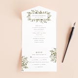 "Wedding Fields" - Savvy Wedding Invitations in Fern by Chris Griffith - Front Open