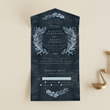 "Wonderful Tonight" - Savvy Wedding Invitations in Neptune by Creo Study - Front Open