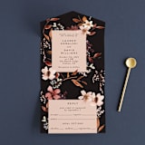 "Silky Way" - Savvy Wedding Invitations in Midnight by Petra Kern - Front Open